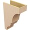 Ekena Millwork 8"W x 16"D x 24"H Classic Asheboro Rough Cedar Woodgrain TimberThane Corbel, Primed Tan CORUR08X16X24ASHRCPR - alternate 6